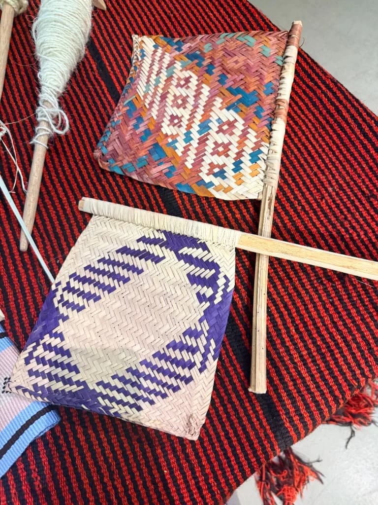 Al Khous, Palm-frond weaving. Bint Saeed Abu Dhabi, United Arab Emirates.